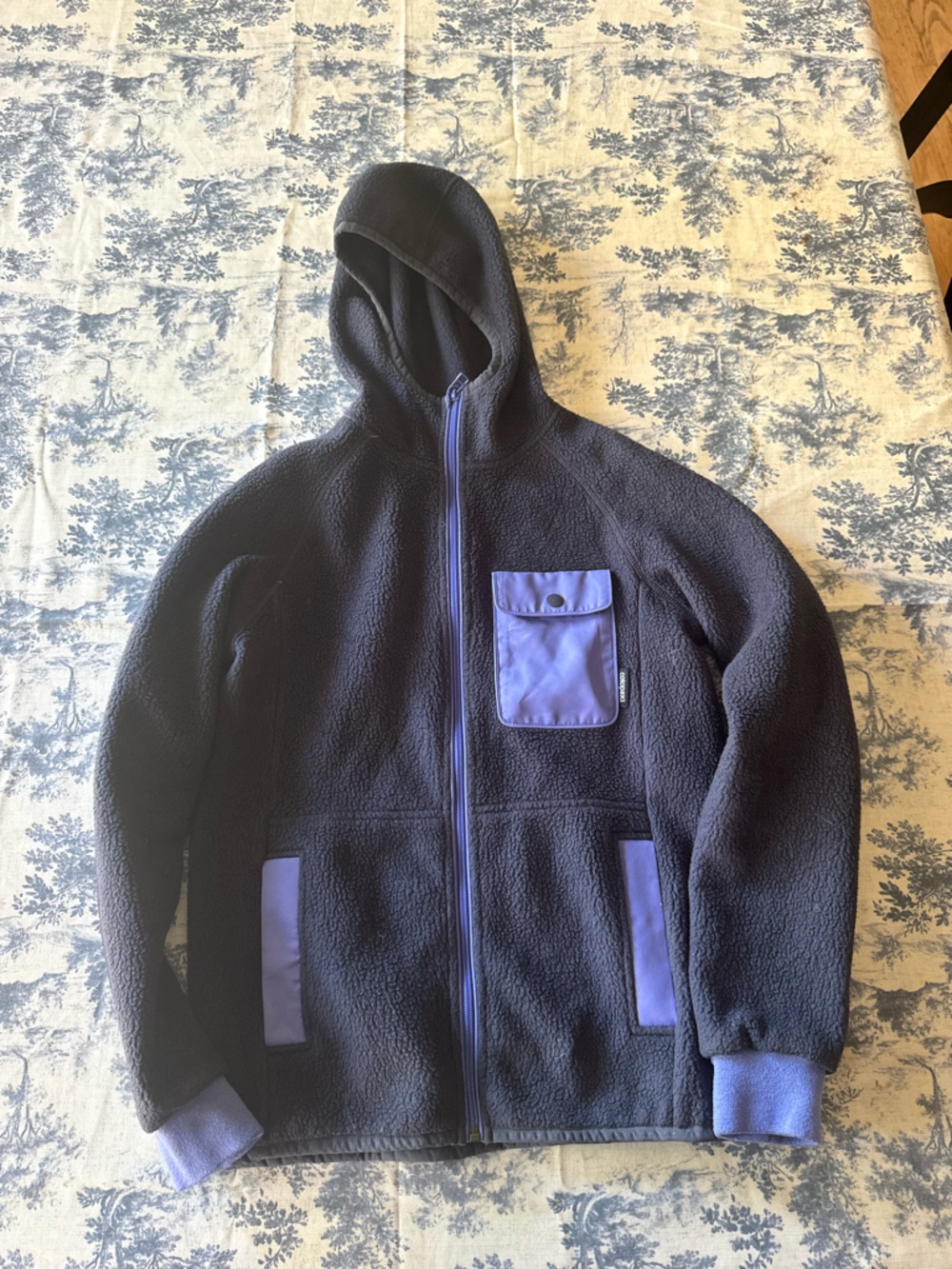 Women’s Cotopaxi navy Teddy Fleece Jacket with Purple Accents